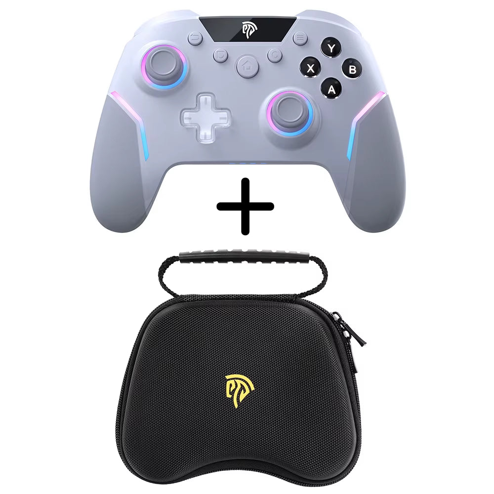 Easysmx X20 Wireless Gamepad Enhanced Controller Compatible with Pc/Ns/Tv/Phone/Laptop, Hall Micro Triggers Joystick RGB Effect